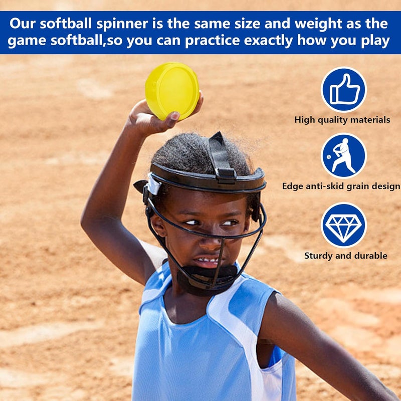 RunNico Softball Spinner,12" Pitching Spinner Fastpitch,Overhand Pitching Thrower Training Aid for Softball Practitioners, Sports Practice and Top Collegiate Program - Image 4